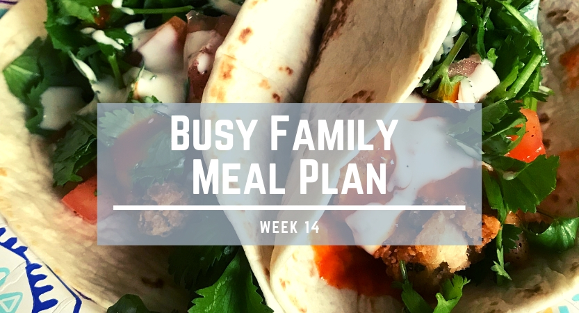Busy Family Meal Plan week 14