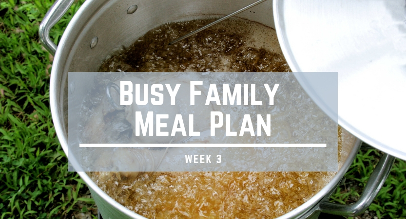 Busy Family Meal Plan week3
